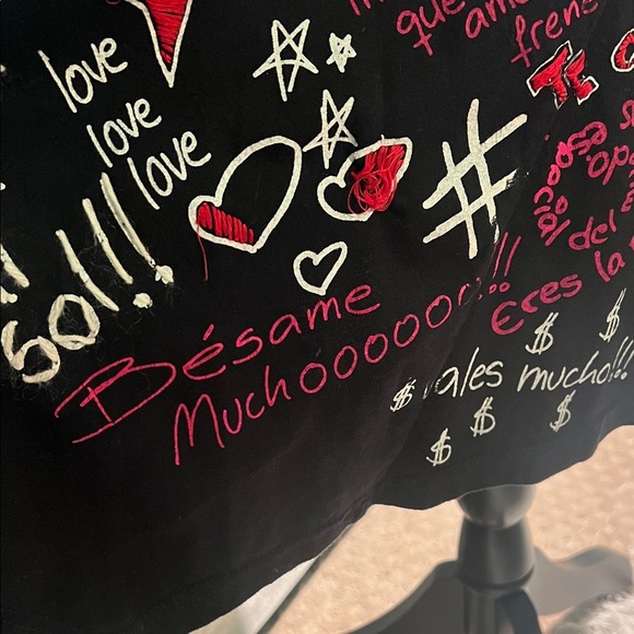 Disguise Black A-Line Skirt with Graphic Print - Picture 3 of 11